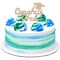 Graduation Wooden Cake Topper with Hat Congrats Grad Layon Cake
